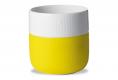 Yellow Fluted Contrast Mug