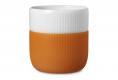 Orange Fluted Contrast Mug
