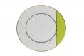 Twiggy Pomme and White dinner plate