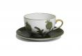 Tea cup and saucer. Green